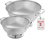 Bellemain Micro-perforated Stainless Steel Colander-Dishwasher Safe (3 QT and 5 QT)