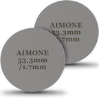 Espresso Puck Screen - Lower Shower Screen Compatible With Espresso Portafilter Filter Basket, Reusable1.7mm Thickness,150μm, 316 Stainless Steel (2, 53.3MM)