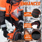 HANDLANDY Work Gloves for Men & Women, Utility Mechanic Working Gloves Touch Screen, Flexible Yard Work Gloves