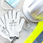 I9 Essentials Work Gloves – 12 Pairs Large Cotton Gloves with Anti-Slip PVC Dots – Durable, Lightweight Safety Gloves for Gardening, Construction, Carpentry & Warehouse Use