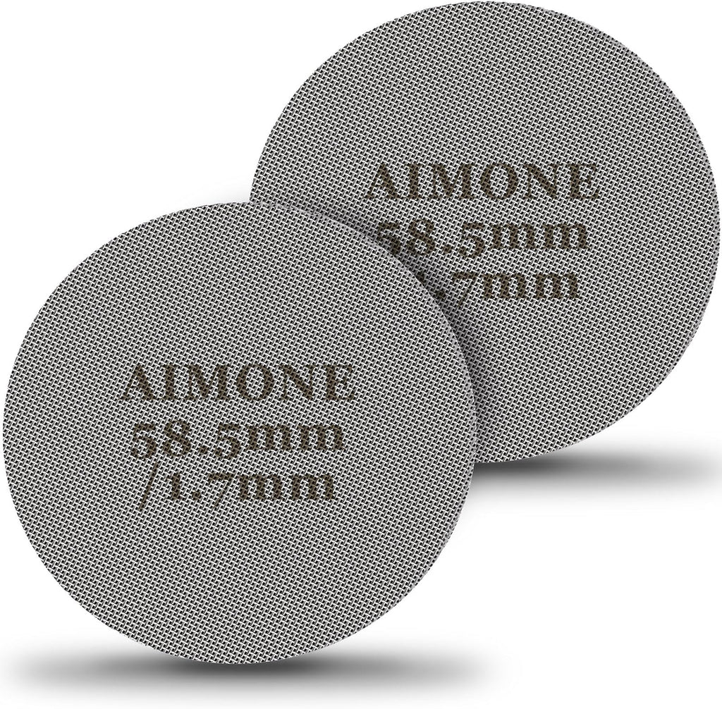Espresso Puck Screen - Lower Shower Screen Compatible With Espresso Portafilter Filter Basket, Reusable1.7mm Thickness,150μm, 316 Stainless Steel (2, 58.5MM)