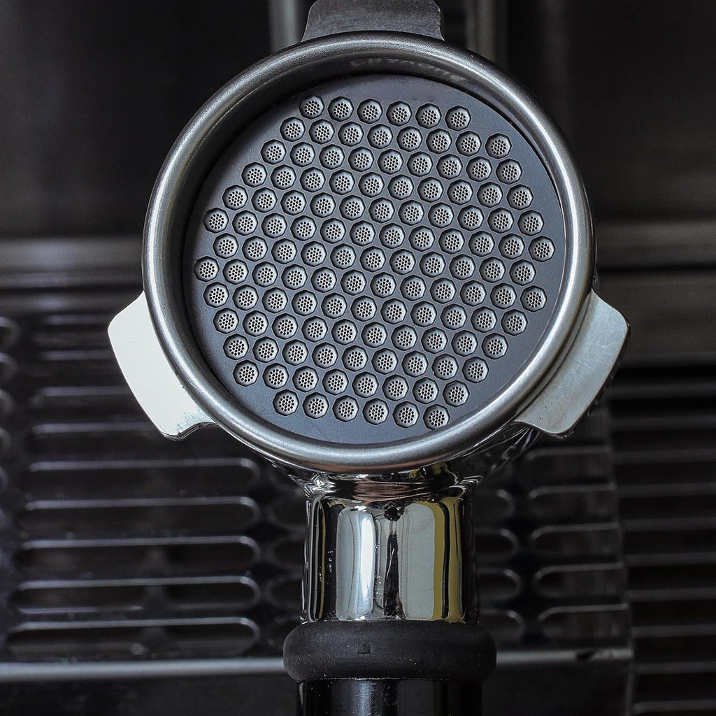 51mm Espresso Puck Screen - Premium Stainless Steel Coffee Filter, Enhanced Extraction, Compatible with Delonghi & More, Easy to Clean (Black, 51mm)