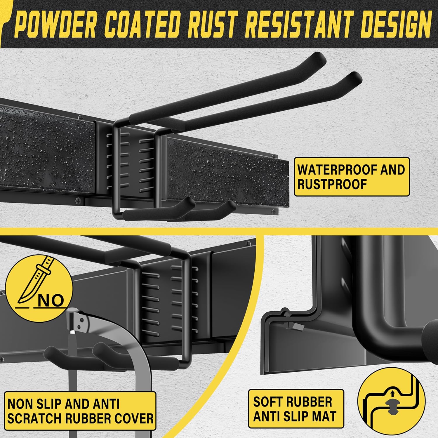 Garage Wall Organizer,21Pack Carries 1200 lbs,Garden Tool Organizer 99in With Large Storage Space,Easy Assembly, Sturdy Design,for Efficient Tool Storage Garage Organization