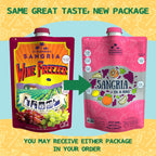 Lt. Blender's Sangria in a Bag – Wine Slushie Mixes - Each Bag Makes 1/2 Gallon of Frozen Red Sangria Mix – Non-GMO Wine Freezer Mix - Make with Wine, Liquor or as a Mocktail - (Pack of 4)