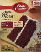 Betty Crocker, Supermoist Cake Mix, Red Velvet, 15.25oz Box (Pack of 6)