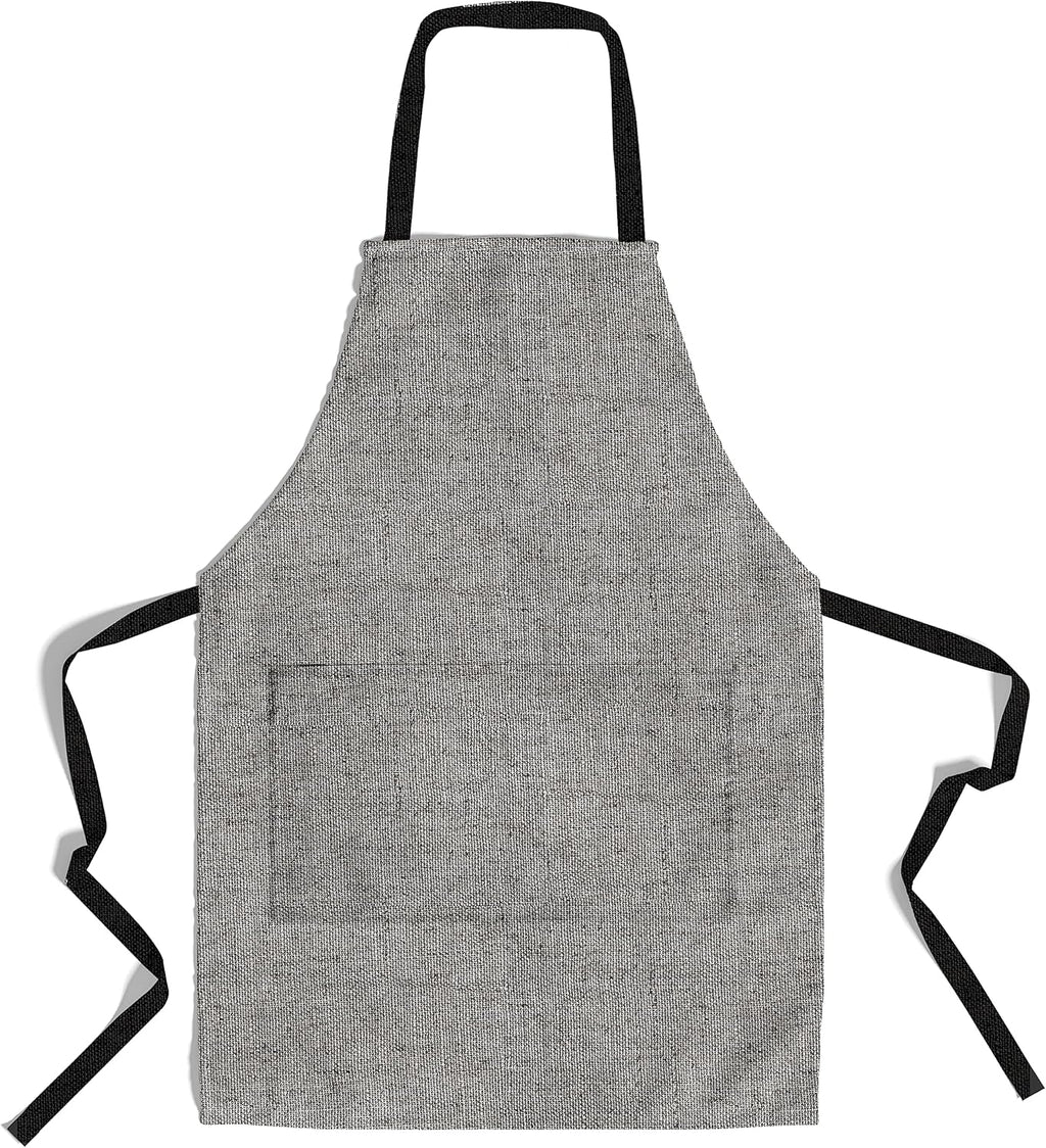 lepni.me Chefs Aprons | Cooking Baking Grilling for Home Restaurant | Premium Kitchen Aprons with Double Pocket for Men Women