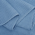 POLYTE Microfiber Oversize Quick Dry Lint Free Bath Towel, 60 x 30 in, 4 Pack (Waffle Weave)