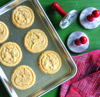 Nordic Ware 01236 Yuletide Cast Cookie Stamps, 3-inch rounds, Silver