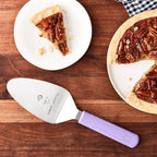 Mercer Culinary Millennia Pie Server/Spatula, 5 Inch x 3 Inch Blade, Purple Handle