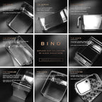 BINO | Stackable Plastic Storage Bins, Large | THE MYRIAD COLLECTION | Multipurpose Bins | Pantry Organizers And Storage | Home Organization Containers | Clear Plastic Fridge Bin | Freezer Organizer