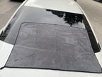 Large Microfiber Drying Towel for Car, Great Thick Soft Plush Towels, 36 x 24inches 800GSM Thickness, Quality, Washable, Absorbency No Scratch Lint Free Drying Towel (36 x 24inches,Grey-Yellow,1pack)