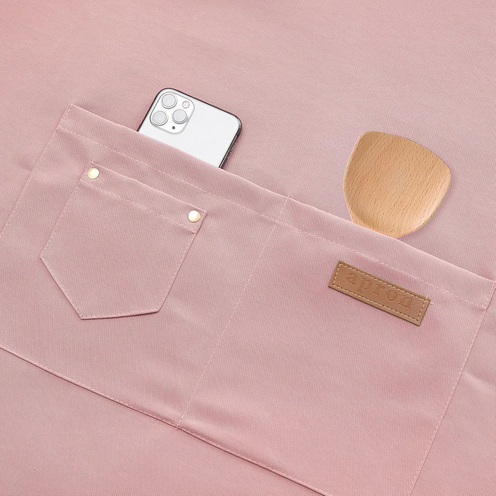 Tosewever Art Aprons for Women Painting Pottery Baking, Mens Buckle Straps Kitchen Apron with Pockets for Chef Cooking