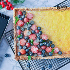 Rectangle Tart Pan, 13-Inch with Removable Loose Bottom Non-Stick Oblong Quiche Bakeware for Oven Baking (Black)