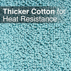 RITZ Terry Potholder & Hot Pad: Unparalleled Heat Resistant, Durable 100% Cotton – Ergonomically Designed for Optimal Grip – Easy-Care Machine Washable – 4-Pack, Dew