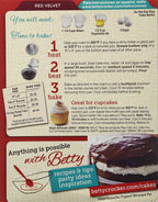 Betty Crocker, Supermoist Cake Mix, Red Velvet, 15.25oz Box (Pack of 6)
